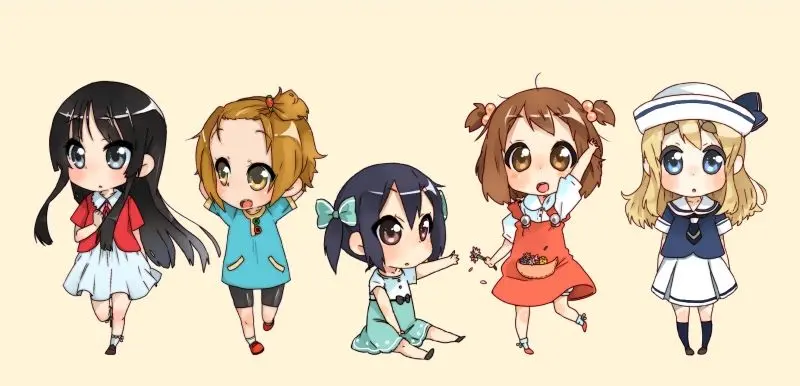 Cùng nhóm bạn anime chibi siêu đáng yêu Cùng nhóm bạn anime chibi siêu đáng yêu