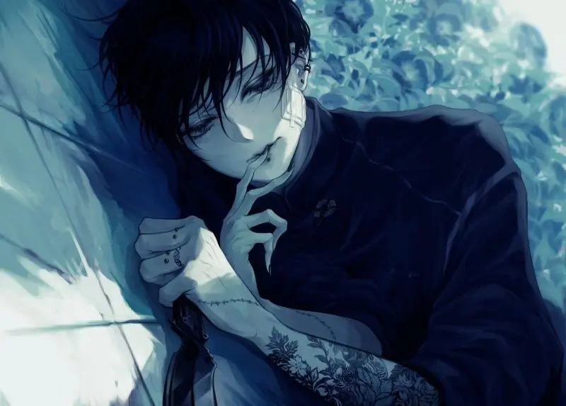 Cảm nhận được tâm trạng cô đơn của nhân vật anime nam buồn. Cảm nhận được tâm trạng cô đơn của nhân vật anime nam buồn.