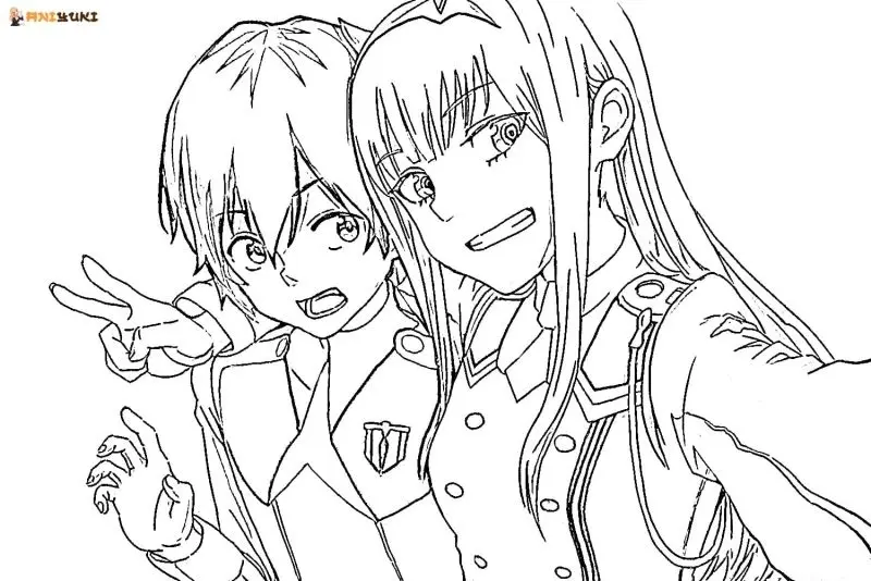 Ảnh anime đôi không màu - vẻ đẹp của sự đồng điệu. Ảnh anime đôi không màu - vẻ đẹp của sự đồng điệu.