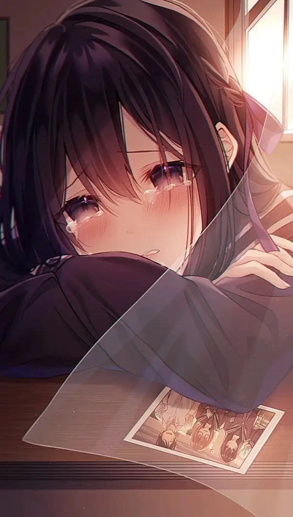 Ảnh anime nữ thất tình với ánh mắt vô hồn Ảnh anime nữ thất tình với ánh mắt vô hồn