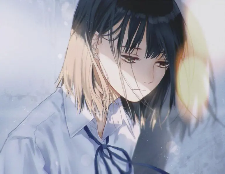Hình ảnh anime nữ thất tình giữa chiều thu lãng đãng Hình ảnh anime nữ thất tình giữa chiều thu lãng đãng