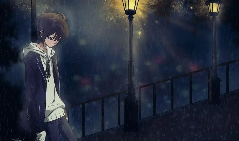 Nét buồn cô đơn trong ánh mắt của anime nam thất tình Nét buồn cô đơn trong ánh mắt của anime nam thất tình