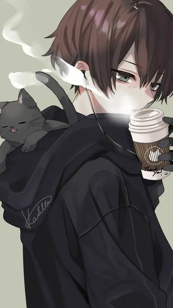 Ảnh anime nam thất tình với ánh mắt xa xăm Ảnh anime nam thất tình với ánh mắt xa xăm