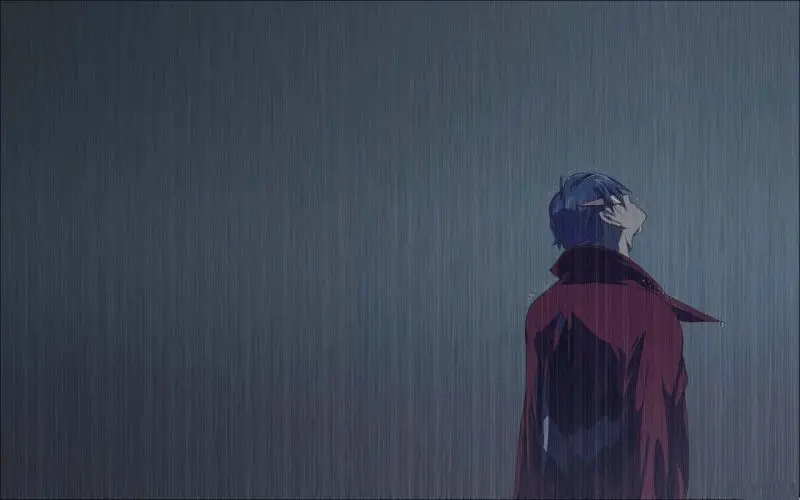 Bức ảnh anime nam thất tình với ánh nhìn sâu lắng Bức ảnh anime nam thất tình với ánh nhìn sâu lắng