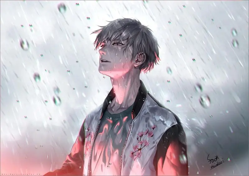 Hình ảnh anime nam thất tình ánh mắt chất chứa nỗi buồn Hình ảnh anime nam thất tình ánh mắt chất chứa nỗi buồn