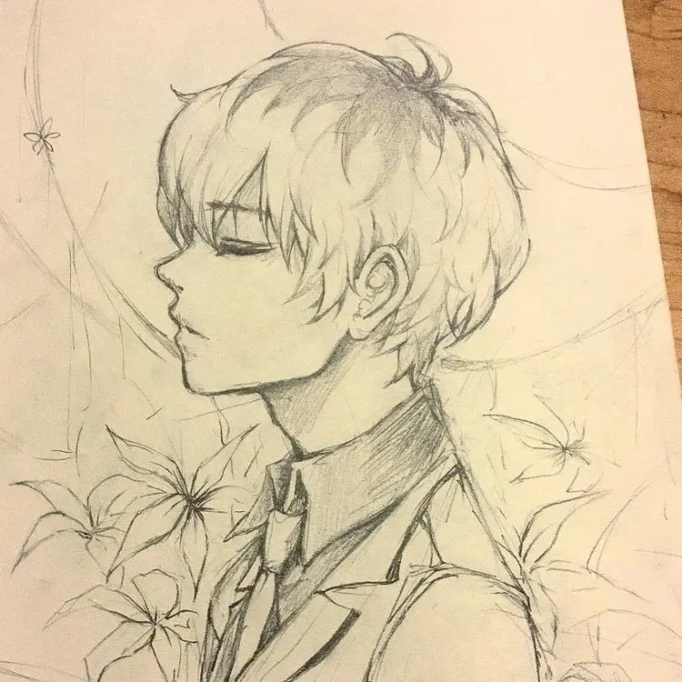 Anime nam vẽ bút chì nét vẽ tinh tế và sống động Anime nam vẽ bút chì nét vẽ tinh tế và sống động