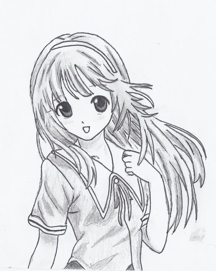 Anime nữ phác họa bút chì tạo cảm giác nhẹ nhàng và tinh tế Anime nữ phác họa bút chì tạo cảm giác nhẹ nhàng và tinh tế