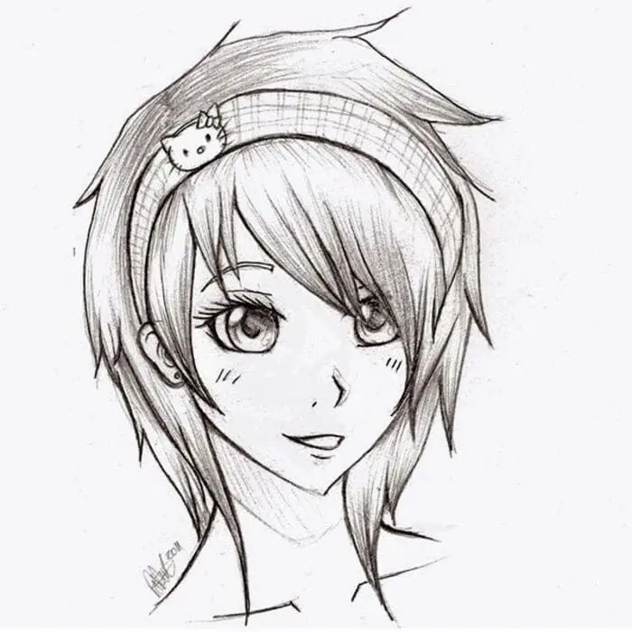 Vẻ dịu dàng của anime nữ qua nét vẽ bút chì đầy tinh tế Vẻ dịu dàng của anime nữ qua nét vẽ bút chì đầy tinh tế