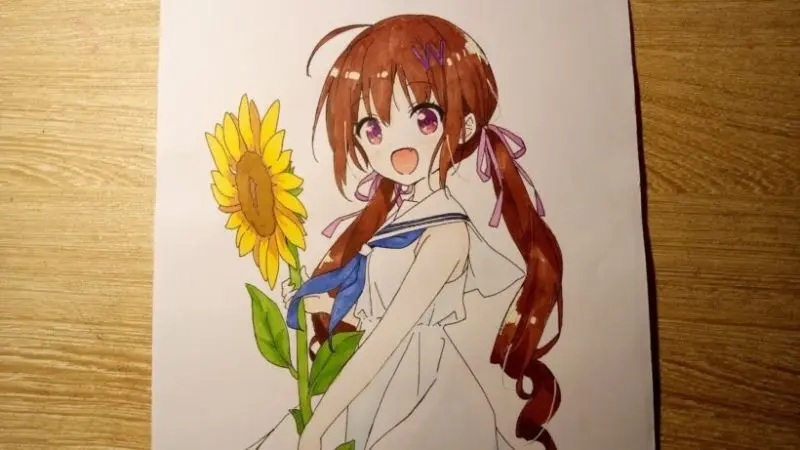 Phác họa anime nữ bút chì đơn giản nhưng cuốn hút Phác họa anime nữ bút chì đơn giản nhưng cuốn hút