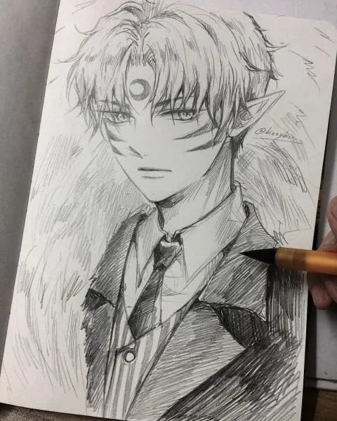 Anime nam bút chì tạo nên nét riêng mạnh mẽ và sâu sắc Anime nam bút chì tạo nên nét riêng mạnh mẽ và sâu sắc