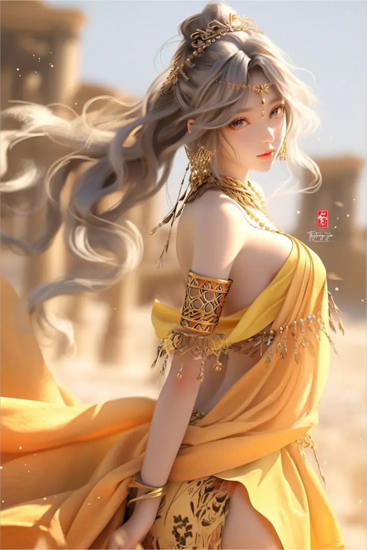 Hình nền gái xinh 3D nhẹ nhàng