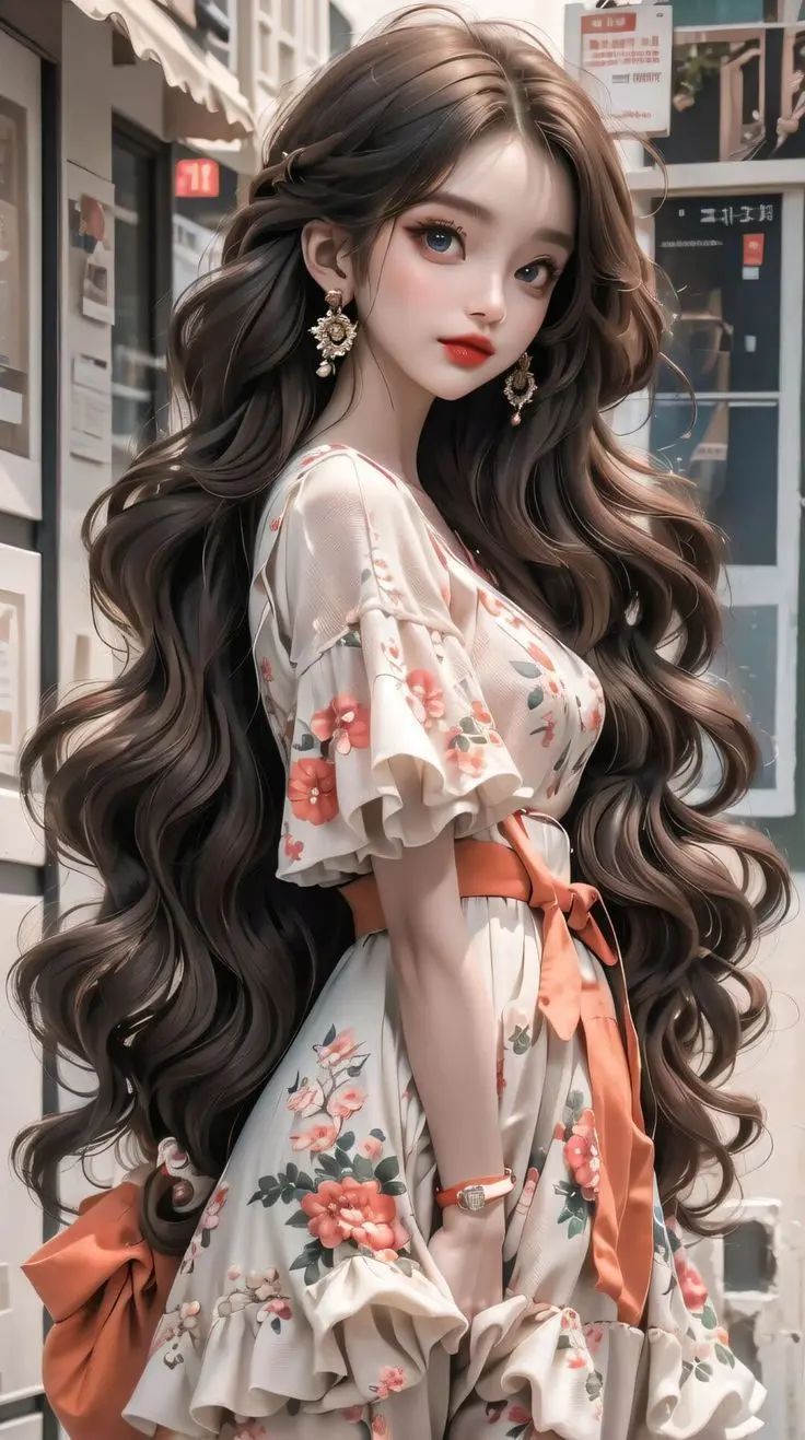 Hình nền gái xinh 3D lãng mạn