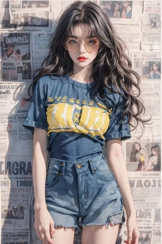 Hình nền gái xinh 3D tỏa sáng