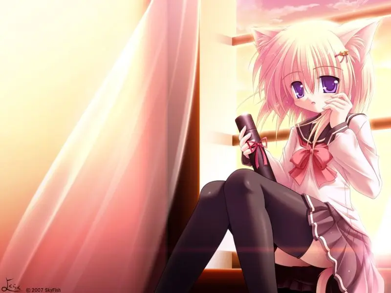 Chào đón ngày mới với ảnh anime mèo nữ cực kỳ dễ thương Chào đón ngày mới với ảnh anime mèo nữ cực kỳ dễ thương