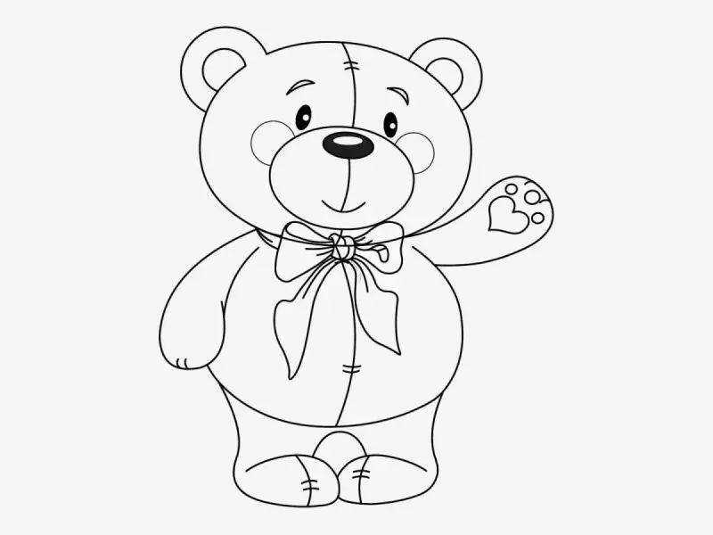Tranh tô màu gấu dâu không chỉ thú vị mà còn giúp tô màu phát triển trí tuệ của bé.