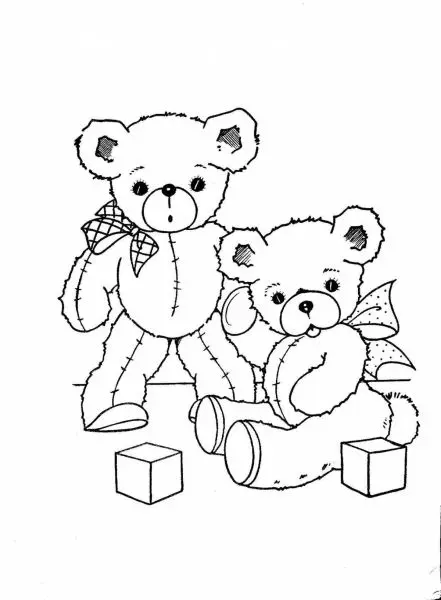 Tranh tô màu gấu dâu sẽ là hoạt động giải trí cho bé giúp bé thư giãn.