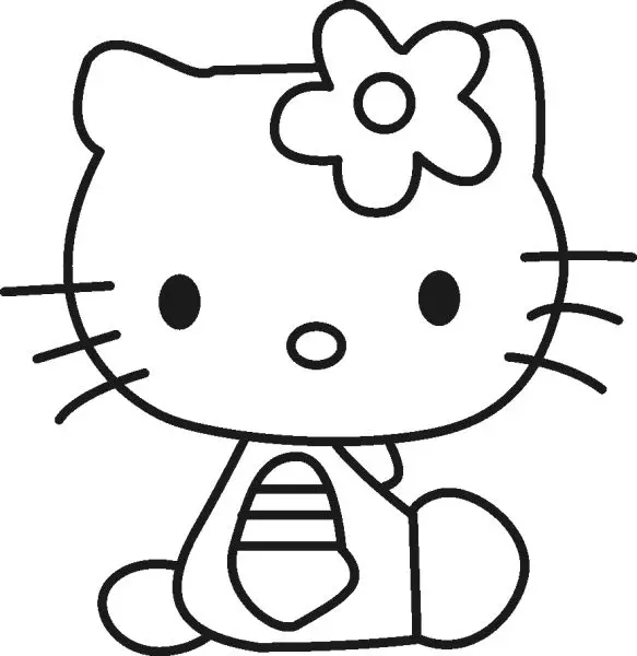 Giúp bé phát triển kỹ năng qua tranh tô màu Hello Kitty dễ thương