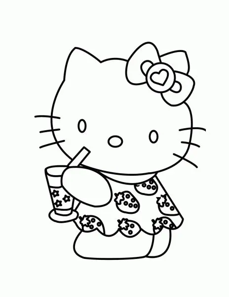 Tô màu Hello Kitty dễ thương cho bé thêm hào hứng