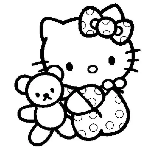 Bé phát triển kỹ năng tô màu qua tranh Hello Kitty dễ thương