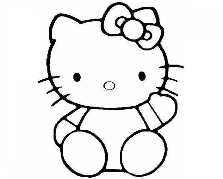 Bé yêu thích tranh tô màu Hello Kitty dễ thương và độc đáo