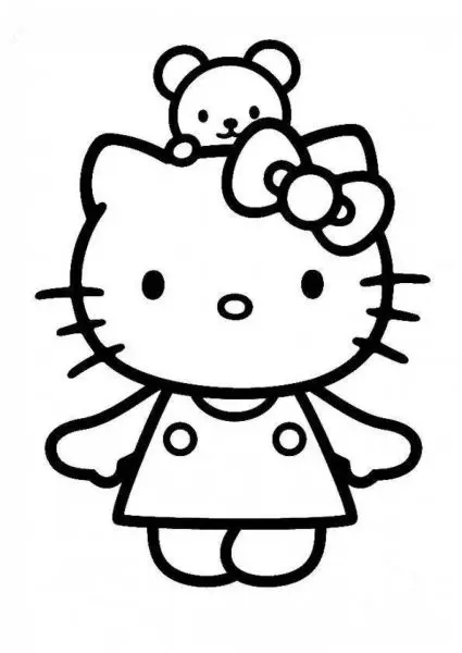 Giúp bé phát triển tư duy sáng tạo qua tranh Hello Kitty dễ thương