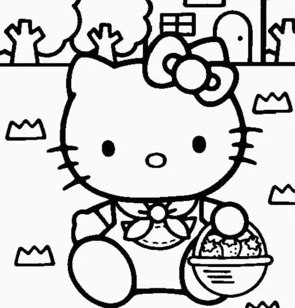 Tô màu Hello Kitty dễ thương giúp bé phát triển trí não