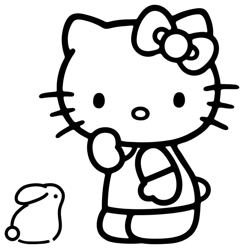 Tô màu Hello Kitty dễ thương kích thích sự sáng tạo của trẻ nhỏ