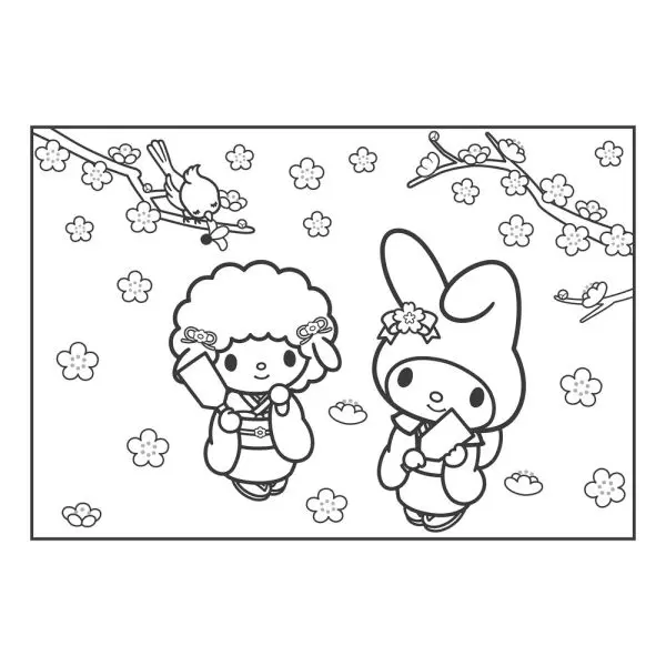 Tranh tô màu Kuromi dễ thương cho trẻ phát triển kỹ năng Tranh tô màu Kuromi dễ thương cho trẻ phát triển kỹ năng