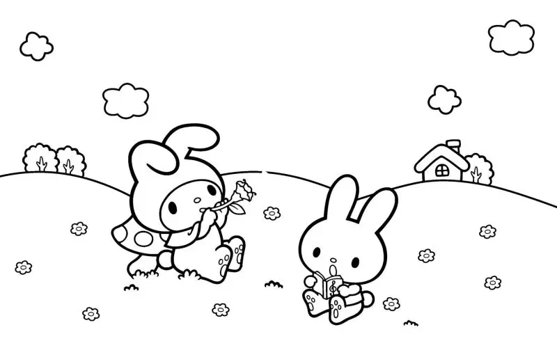 Tranh tô màu Kuromi dễ thương mang lại niềm vui mỗi ngày Tranh tô màu Kuromi dễ thương mang lại niềm vui mỗi ngày