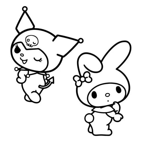 Tô màu Kuromi dễ thương để khám phá thế giới màu sắc Tô màu Kuromi dễ thương để khám phá thế giới màu sắc