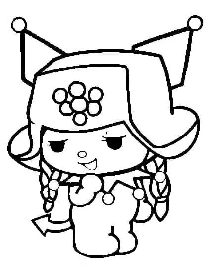 Bé sẽ thích thú tô màu Kuromi dễ thương vô cùng Bé sẽ thích thú tô màu Kuromi dễ thương vô cùng
