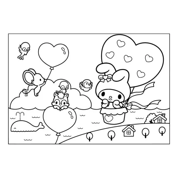 Tô màu Kuromi dễ thương để thể hiện tài năng sáng tạo Tô màu Kuromi dễ thương để thể hiện tài năng sáng tạo