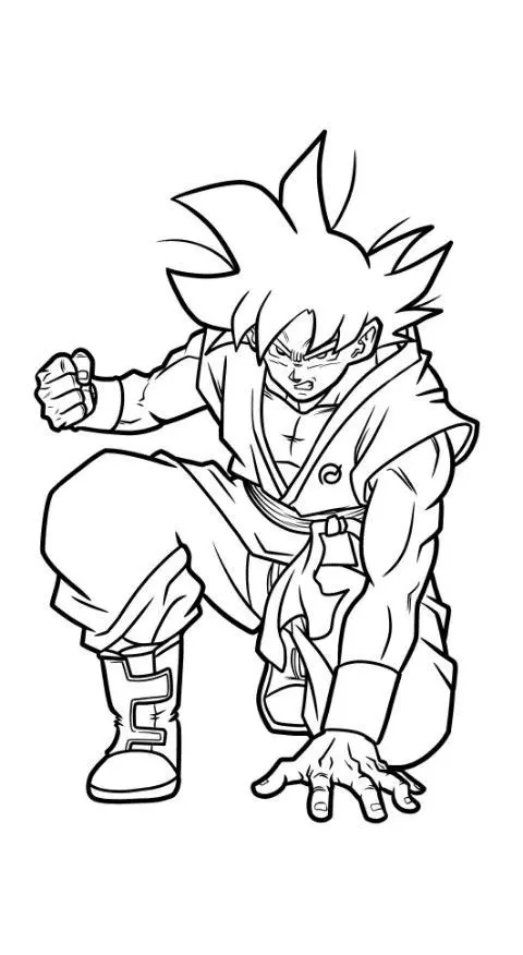 Thỏa sức tô màu với hình ảnh Songoku huyền thoại. Thỏa sức tô màu với hình ảnh Songoku huyền thoại.