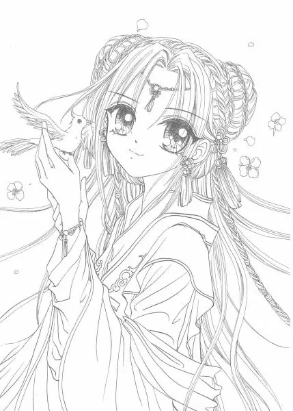 Ảnh anime tô màu nữ tuyệt đẹp cho phút giây thư giãn. Ảnh anime tô màu nữ tuyệt đẹp cho phút giây thư giãn.