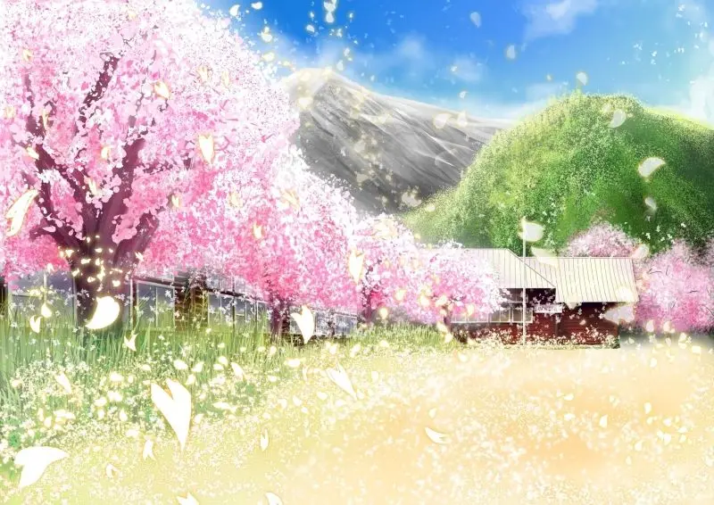 Thưởng thức vẻ đẹp thanh bình trong bức tranh anime lãng mạn. Thưởng thức vẻ đẹp thanh bình trong bức tranh anime lãng mạn.