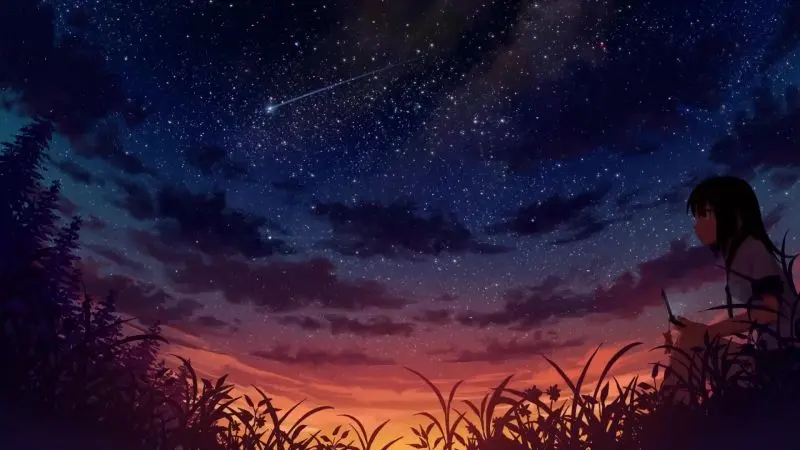 Bức tranh anime yên bình, nơi tâm hồn tìm thấy sự yên tĩnh. Bức tranh anime yên bình, nơi tâm hồn tìm thấy sự yên tĩnh.