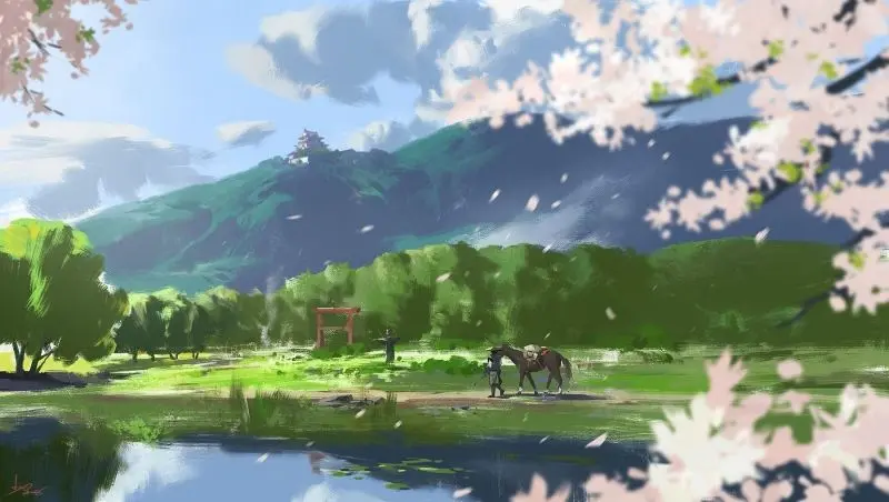 Khung cảnh lãng mạn trong tranh anime - góc yên bình cho bạn. Khung cảnh lãng mạn trong tranh anime - góc yên bình cho bạn.