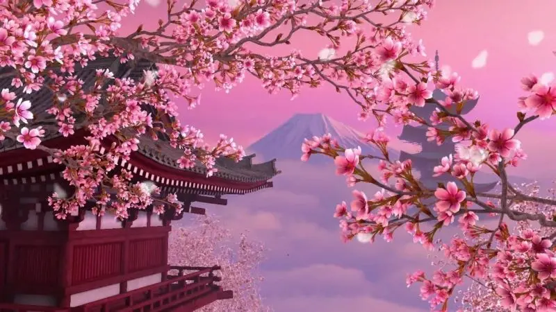 Một khung cảnh anime lãng mạn, ngọt ngào giữa trời hoàng hôn. Một khung cảnh anime lãng mạn, ngọt ngào giữa trời hoàng hôn.