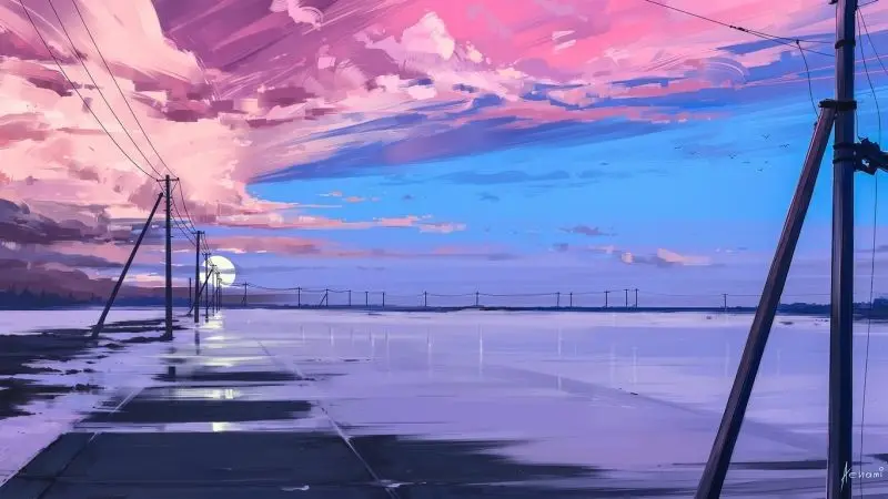 Thế giới yên bình và thơ mộng hiện lên sống động qua ảnh anime 4K. Thế giới yên bình và thơ mộng hiện lên sống động qua ảnh anime 4K.