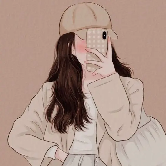 Cartoon girl cute avatar che mặt, lựa chọn lý tưởng để làm mới hình đại diện