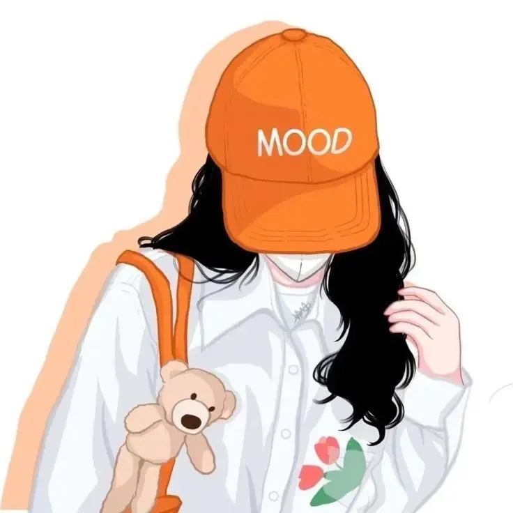 Hình ảnh cartoon girl cute che mặt anime, tạo cảm giác gần gũi và dễ chịu