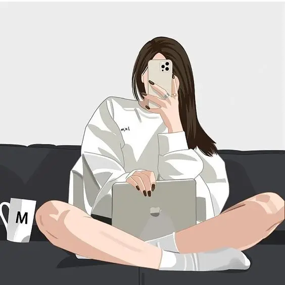 Ảnh cartoon girl cute che mặt, lựa chọn hoàn hảo cho những ai yêu anime