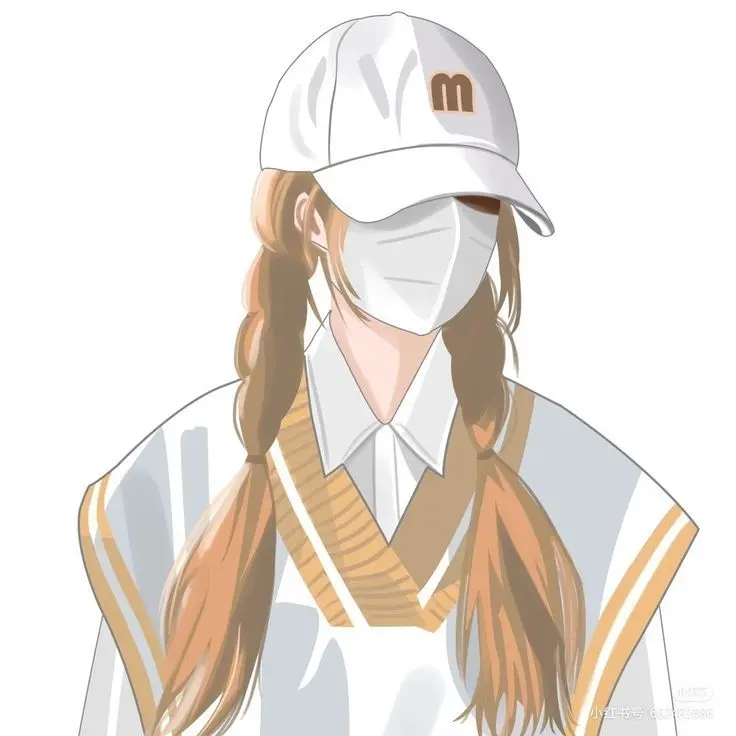 Hình ảnh cartoon girl cute che mặt anime, biểu tượng của phong cách trẻ trung