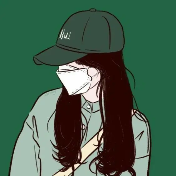 Cartoon girl cute avatar che mặt anime, biểu tượng của sự trong sáng và dịu dàng