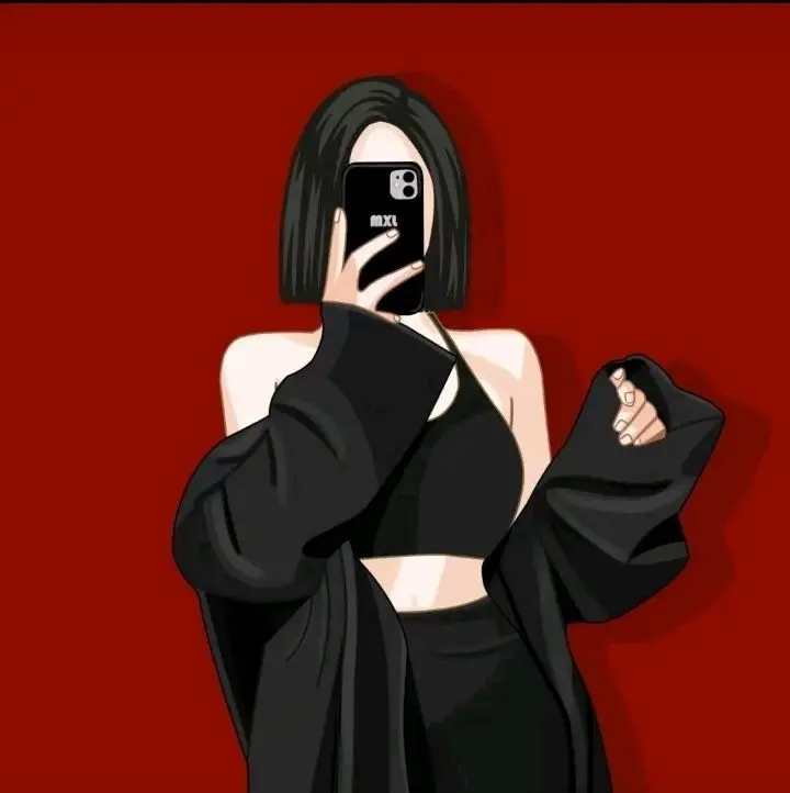 Hình ảnh cartoon girl cute che mặt anime, mang lại sự độc đáo và nổi bật