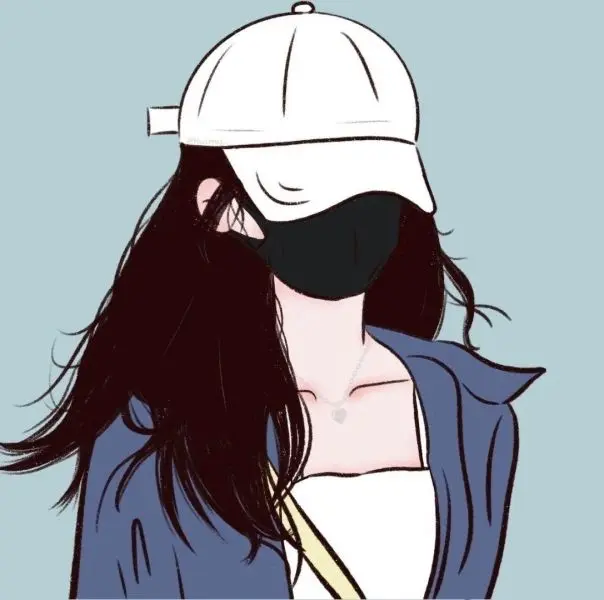 Cartoon girl cute avatar che mặt anime, làm nổi bật phong cách trẻ trung của bạn