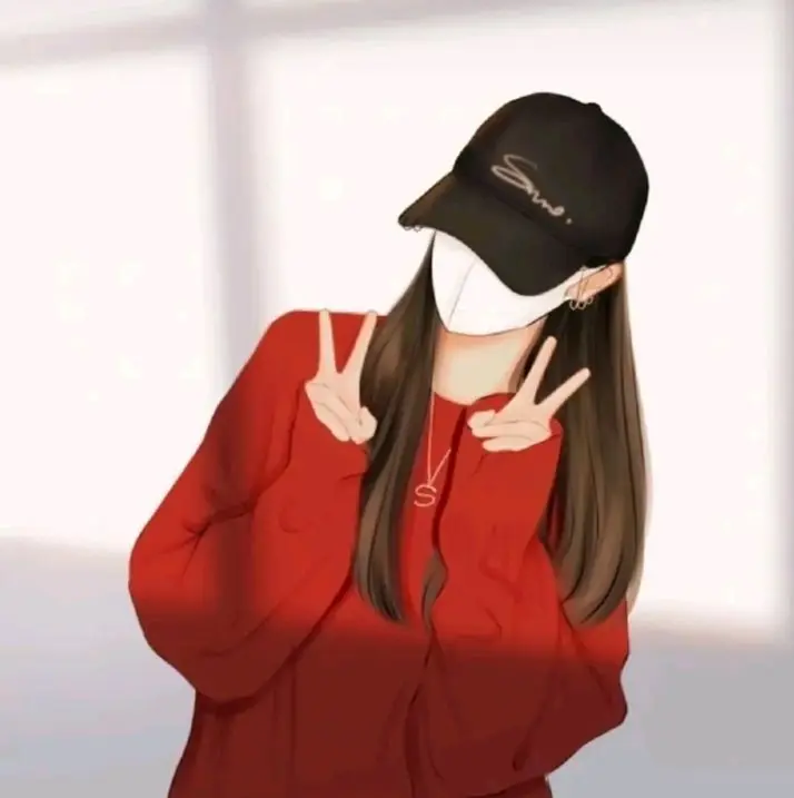 Ảnh cartoon girl cute che mặt anime, lựa chọn hoàn hảo cho phong cách độc đáo