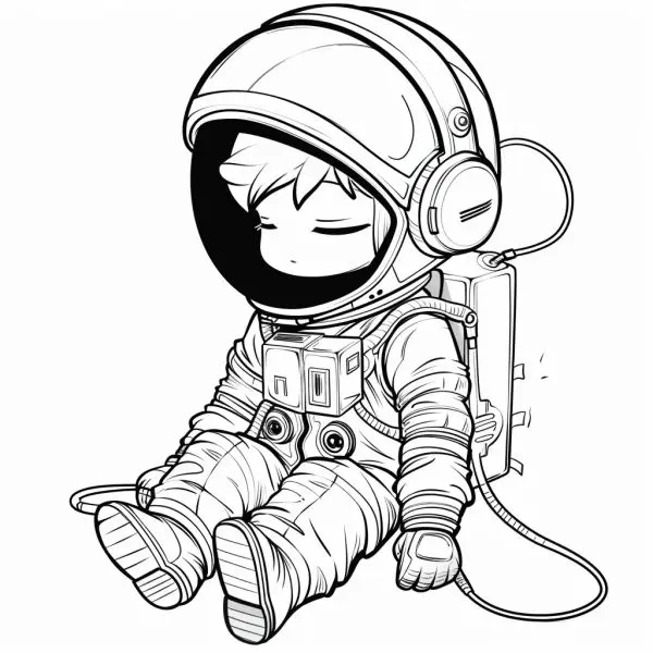 Tạo nên những bức tranh phi hành gia đáng yêu với mẫu tô màu chibi Tạo nên những bức tranh phi hành gia đáng yêu với mẫu tô màu chibi