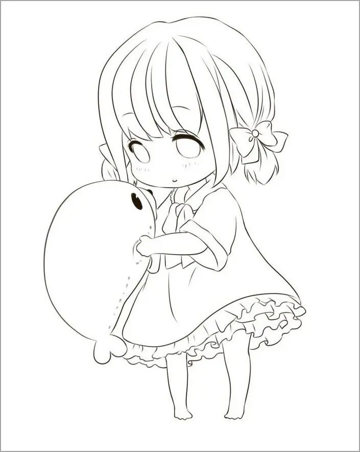 Ảnh chibi không màu – thách thức sáng tạo của bạn! Ảnh chibi không màu – thách thức sáng tạo của bạn!