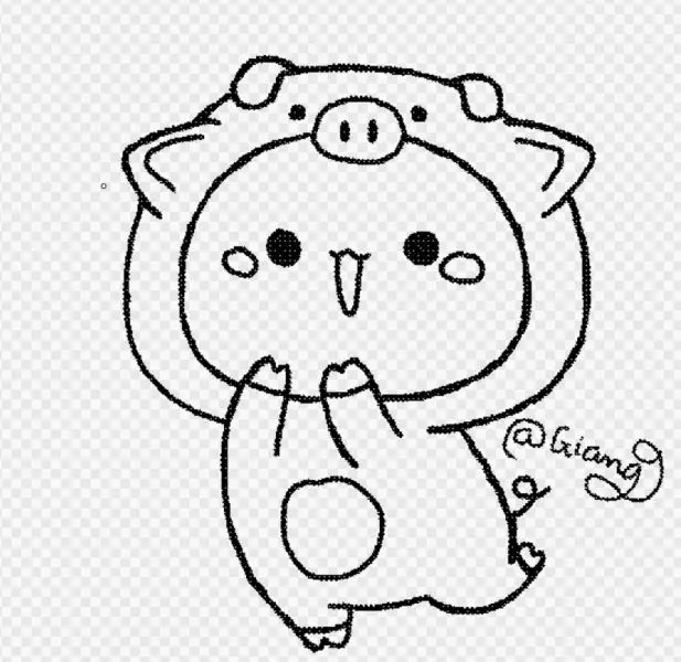 Ảnh chibi không màu của bé trai cầm bóng Ảnh chibi không màu của bé trai cầm bóng